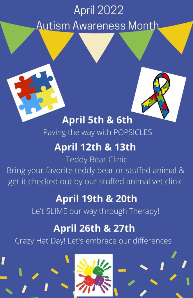 Schedule of Autism awareness month