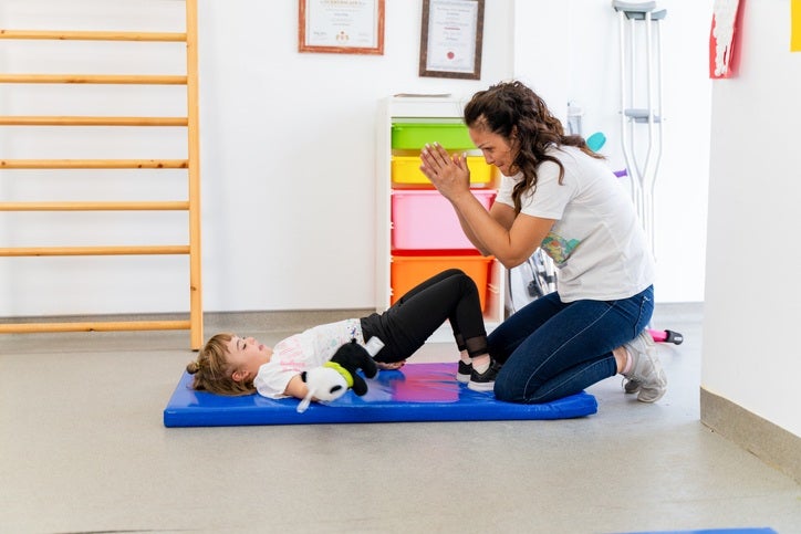 Child receiving pediatric early intervention therapy at Daisy Kids Care in Houston, TX